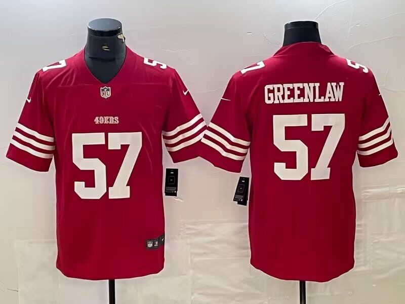 Men San Francisco 49ers #57 Greenlaw red 2024 Nike Limited NFL Jersey